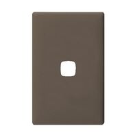 Linea - Coverplate 1 gang soft touch dark grey