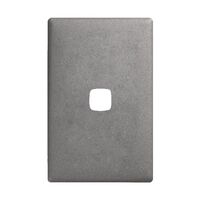 Linea - Coverplate 1 gang gun metal
