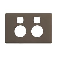 Linea Powerpoint coverplate 2 gang with extra safety wet elephant