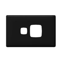Linea - Powerpoint coverplate 1 gang black