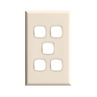 Excel - Grid & plate For 770 series mechanisms - 5 gang cream