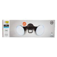 HPM Jenta 16W 1600lm LED Twin Floodlight with Auto Sensor Only