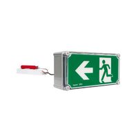 Axiom Freezer Weatherproof LED Exit Sign with Remote Gear 24m - Single Sided Running Man LEFT