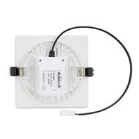 HPM Lenka 12W LED Warm White Square Frameless Dimmable Panel Light Kit