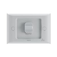 AQUA Life 16A IP66 Weatherproof Surface Mount 1 Gang Switch Limestone Grey