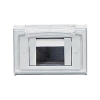 AQUA ARTEOR IP44 3 Module Shallow Mount Adaptor with Cover Limestone Grey