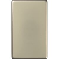 Excel - Blank Switch Coverplate - Matt Silver