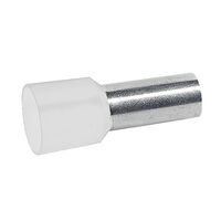 Starfix - ferrule with insulating flange single - individual (box packing) 16mm² 29mm long white pack of 100