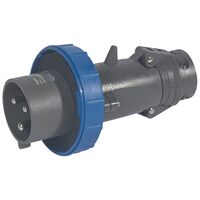 HYPRA - IEC industrial straight plug IP66/67 2P+E 240V a.c. 32A grey