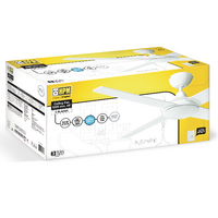 HPM Inspire Plywood 4 Blades Hangsure Ceiling Fan 1220mm 48 White