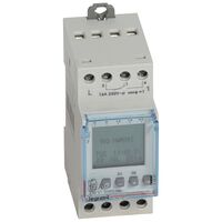 Digital multifunction daily/weekly program 2 channels 250V a.c. 6yr reserve 16A multifunction 2 module