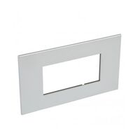 ARTEOR Square 4 Module Horizontal Coverplate Soft Aluminium