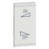 Arteor - MyHOME - Square key cover BUS/SCS - regulation symbol - 1 module - white