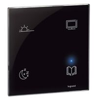 Arteor - Scenario controller BUS/SCS - 4-scene touch control - 4 scenarios - black