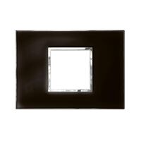 ARTEOR Square 2 Module Horizontal Coverplate Mirror Black