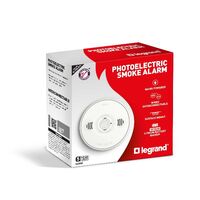 Legrand 240V Wired Photoelectric Surface Mount Smoke Alarm