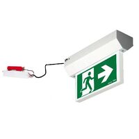 Securit Galaxy Remote Gear LED Surface Mount 4W Emergency Exit Sign - Single Sided Running Man RIGHT