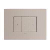 ARTEOR with NETATMO - Smart Switch Horizontal - 3 Gang - 3 Wire - Aluminium