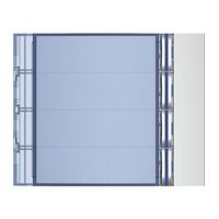 Bticino Sfera New Single Column 4 Pushbutton Front Cover Plate Allmetal