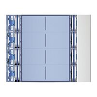 Bticino Sfera New Double Column 8 Pushbutton Front Cover Plate Allmetal