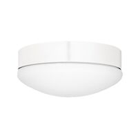 HPM LED Dimmable Warm White Oyster Light Kit White