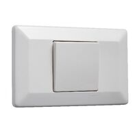 Como - Horizontal Single Pole Double Throw - rocker Isolator switch 1 gang 35A 240V a.c. white