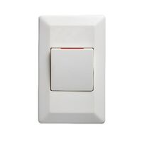 Como - Vertical isolator switch 1 gang 35A 240V a.c. with red line white