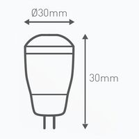 HPM 12V a.c 0.5W LED Garden Lighting Replacement Globe - Twin Pack