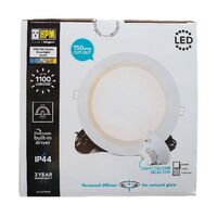 HPM DLI Tri-Colour 10W LED Dimmable Downlight with Integrated Driver White 150mm