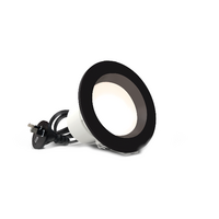 HPM Zyla LED 5W 606lm Tri-Colour Recessed Downlight 70mm Black