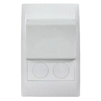 Excel Life - Common plate - Hospitality keycard switch 4 gang mechanical 20A 240V a.c. 85x54mm card white