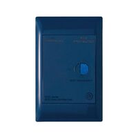 Excel Life - Medical - Common plate - RCD plate 10mA - with power available - antimicrobial & chemical resistant RCD switch - blue