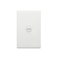 Excel Life 16AX 2 Way Single Pole Double Throw Vertical Rocker Switch 1 Gang Matt White
