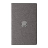 Excel Life 16AX 2 Way Single Pole Double Throw Vertical Rocker Switch 1 Gang Urban Grey