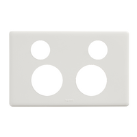 Excel Life Horizontal Double Powerpoint Coverplate Gloss White