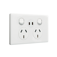 Excel Life Double Powerpoint with Type C+C 15W USB Charger Mechanism White