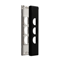 Excel Life Architrave Grid & Plate 3 Gang Black