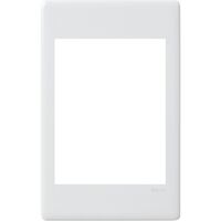 Excel Life - Dedicated plate - Coverplate for 25x57mm inserts for 3x 25x57mm or 1 x 25x57mm + 1x 50x57mm inserts white