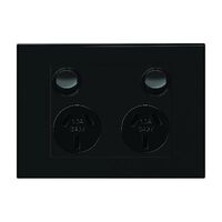 HPM VIVO 10A Horizontal Double Power Point Dark Grey
