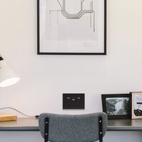 HPM VIVO 10A Double Powerpoint with USB 4.8A Type A+C Dark Grey