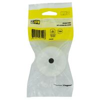 Ceiling rose Screw on cover white 65mm base 4 plates - 10A 2 post per plate