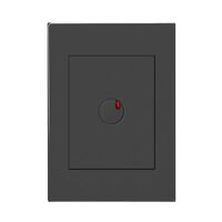 HPM VIVO 350VA 2 Wire Push Button Cover Plate Dark Grey