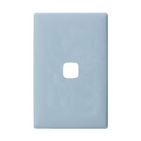 Linea - Coverplate 1 gang soft touch blue