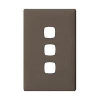 Linea - Coverplate 3 gang wet elephant