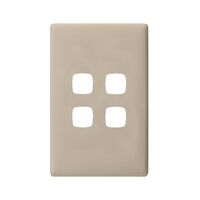 Linea - Coverplate 4 gang ghost gum