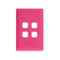 Linea Coverplate 4 gang bubblegum