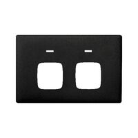 Linea Powerpoint coverplate 2 gang autoswitch asphalt