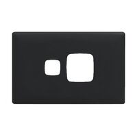 Linea Powerpoint coverplate 1 gang midnight dash