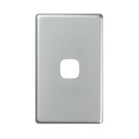 EXCEL - 1 Gang Switch Coverplate Only - Matt Silver