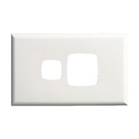 Excel - Single powerpoint coverplate 1 gang white